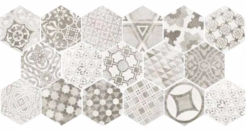 22099 Hexatile Cement Garden Grey — 1