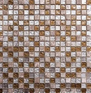 Mosaic Stone Glass Colonial Brown 30х30 — 1