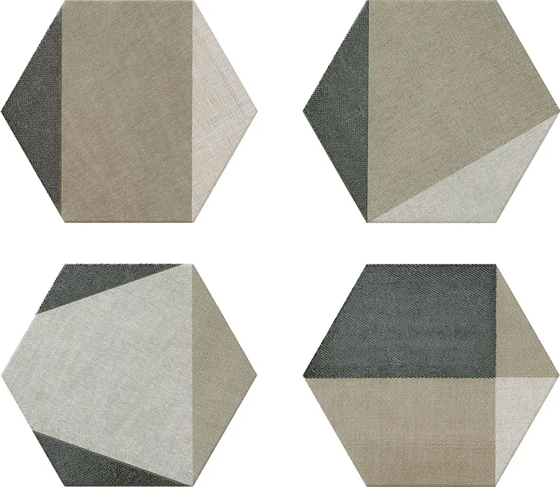 Hextangram Fabric Taupe — 1
