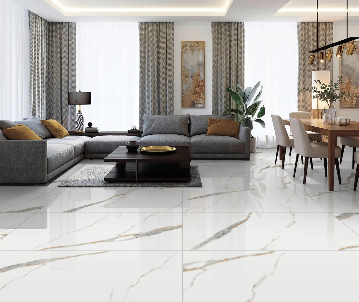 Golden White Statuario Laparet — 1