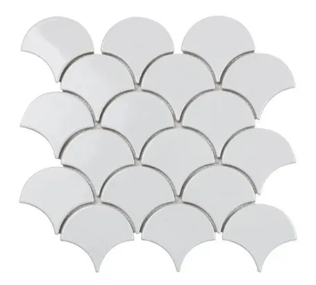 Ceramic mosaic WHITE SCALES 25,9х27,3 — 1