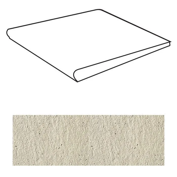 Porfido Bianco Gradone 9DIG — 1