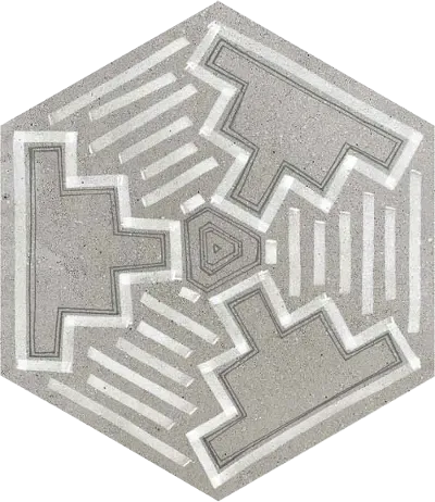 Hexágono Igneus Cemento 23,3x26,8 — 1