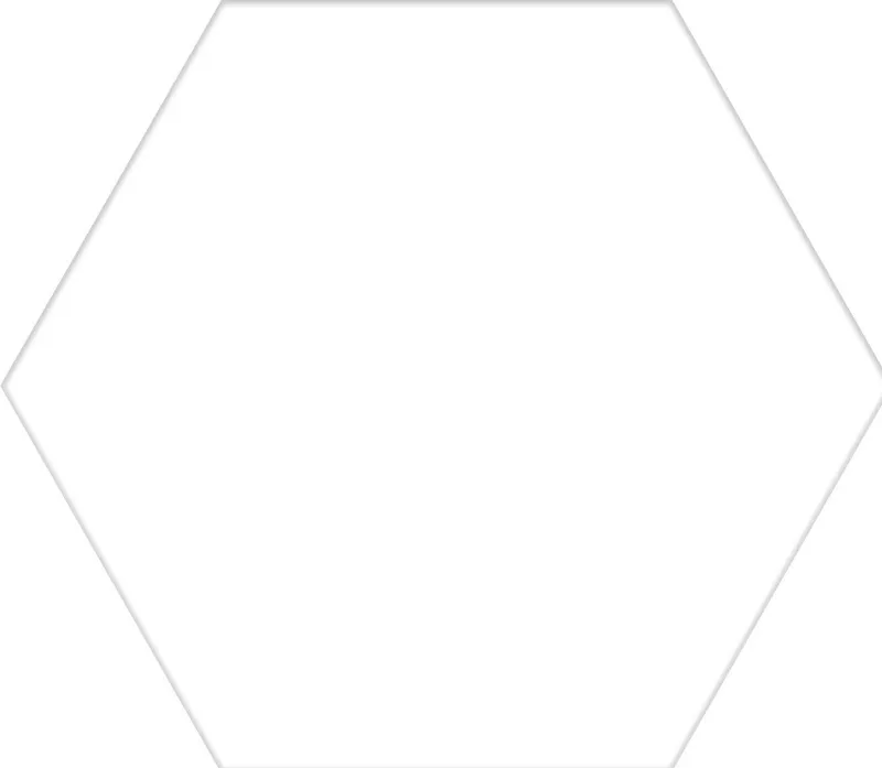 Basic Hexagon White — 1