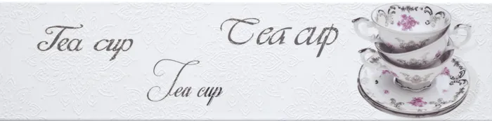 Decor Brillo Tea Cup Blanco — 1