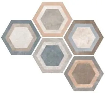 Rift Hexágono Bushmills Multicolor 23,3x26,8 — 1