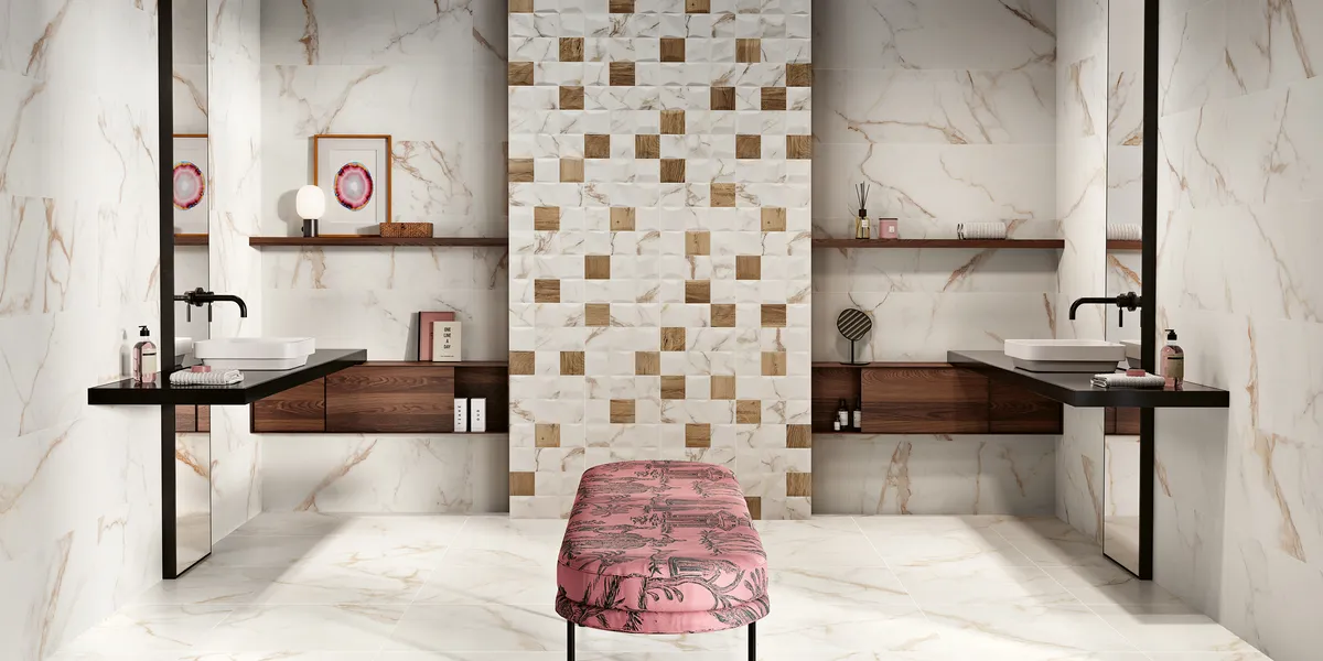 Precious Gold Love Ceramic Tiles — 1
