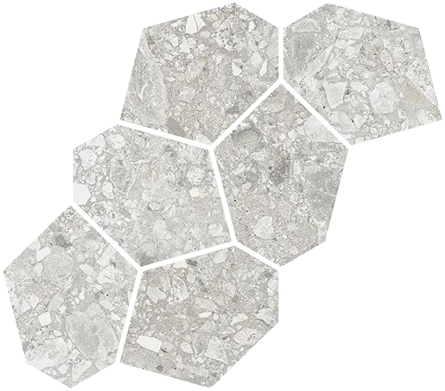 Mosaico Aymaras Gris 24,2x39,5 — 1