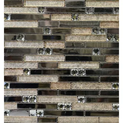 Glass mosaic Smokey Beige 30х30 — 1
